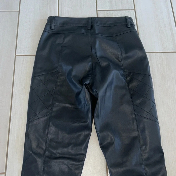 Alp n Rock Vegan Leather Quilted Moto Pant Black - Picture 11 of 11